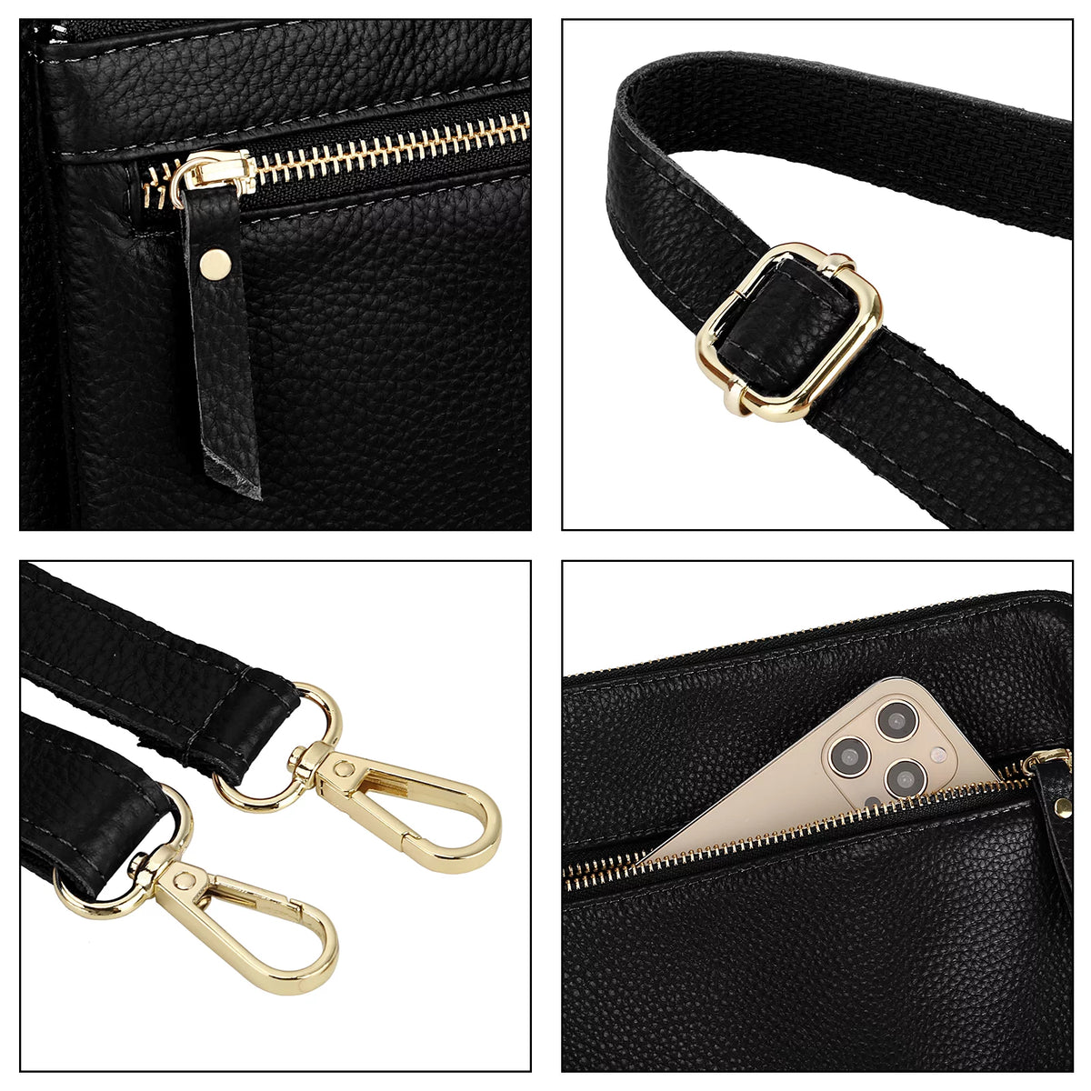 Genuine Leather Crossbody Bag F4225