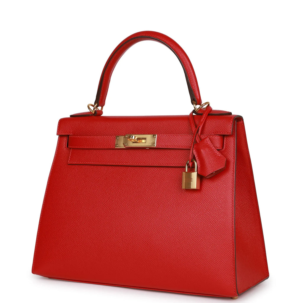 Rouge Casaque Epsom Leather Handbag O357