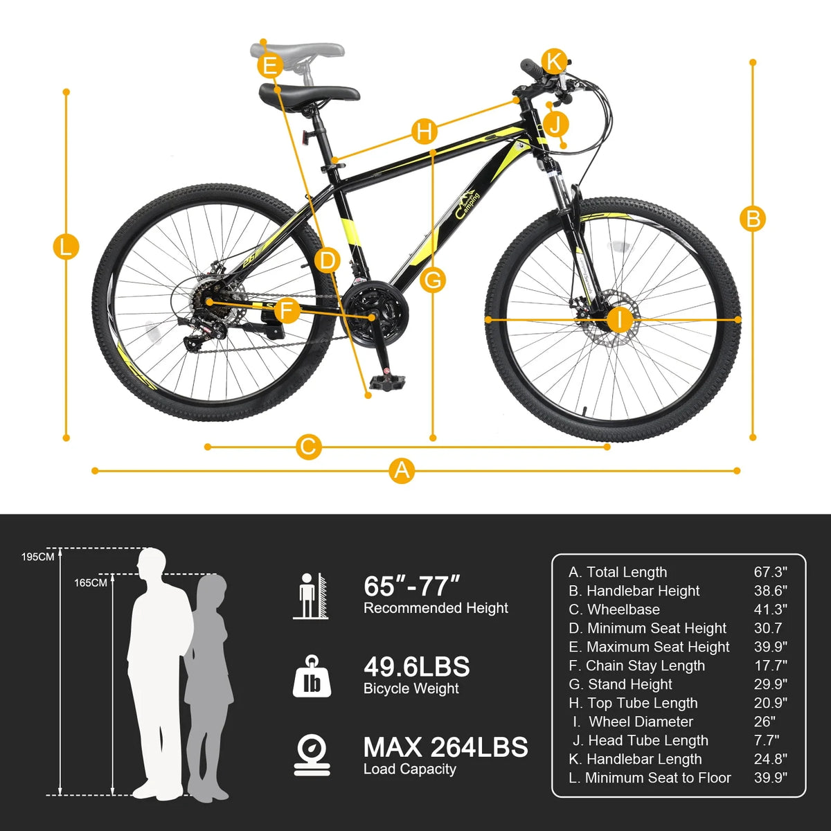 21-Speed 26 inch Mountain Bike G6501