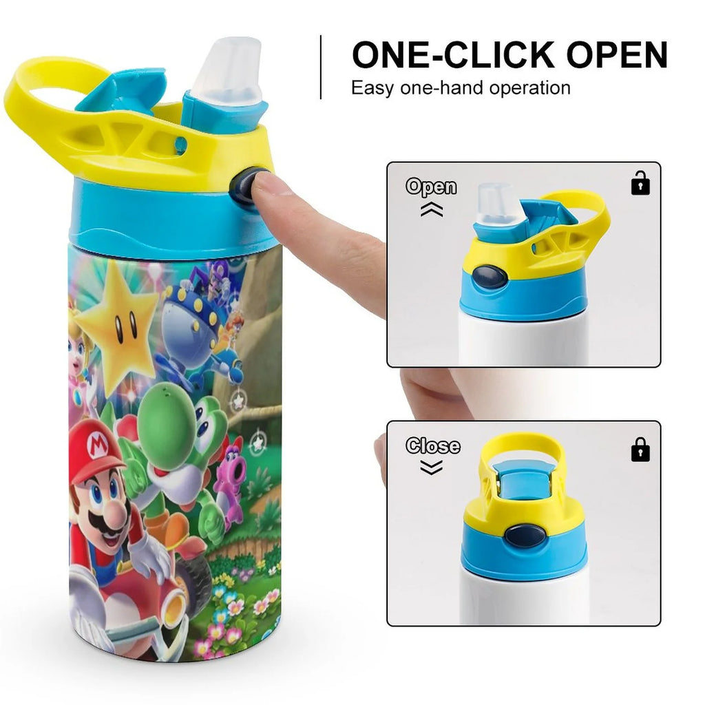 Insulated Stainless Steel Water Bottle with Straw X2593
