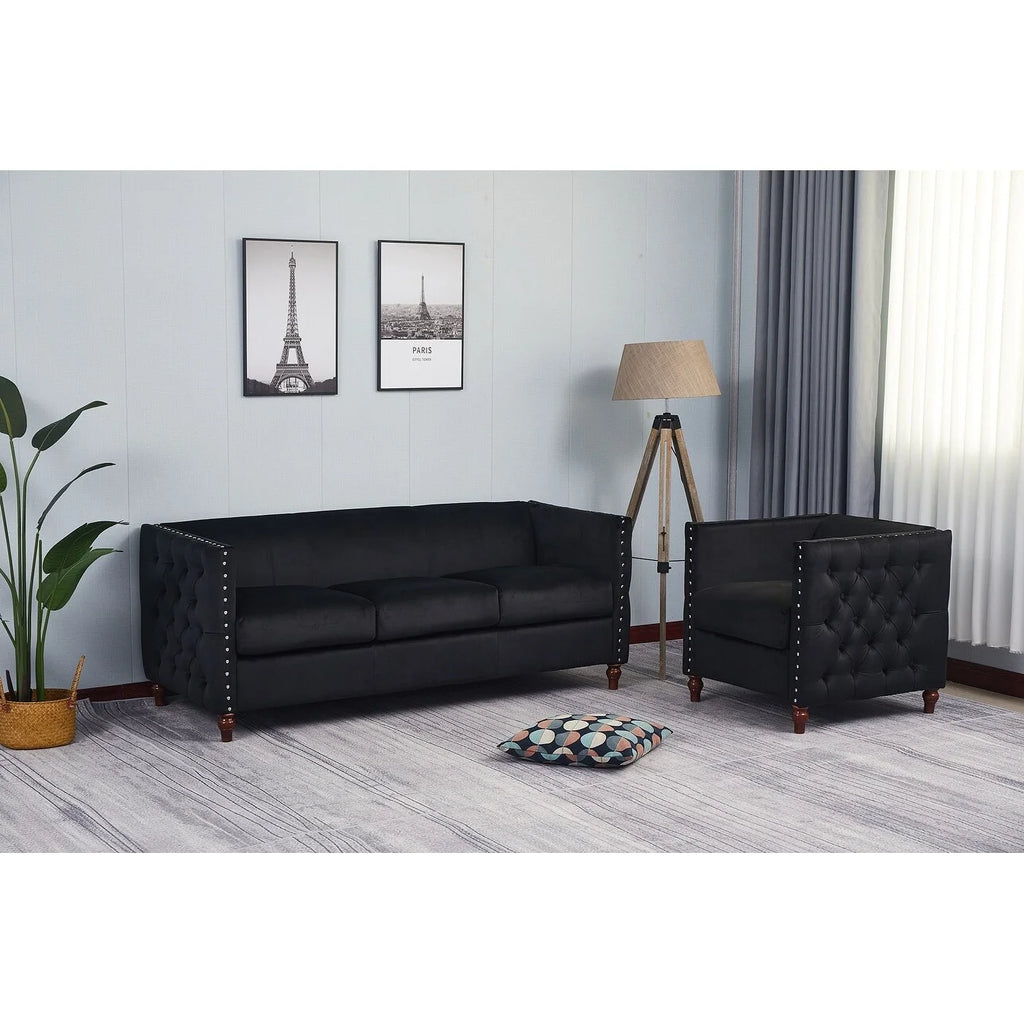 Beige Two-PC Livingroom Set T857413