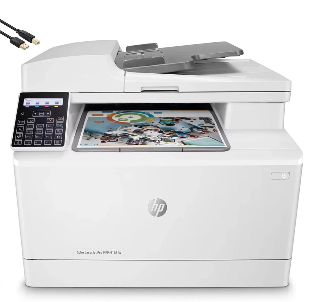 Wireless All-in-One Laser Printer, Print Scan Copy Fax, 16 ppm, 600 x 600 dpi, Auto 2-Sided Printing, 35-Sheet ADF, Ethernet P694641