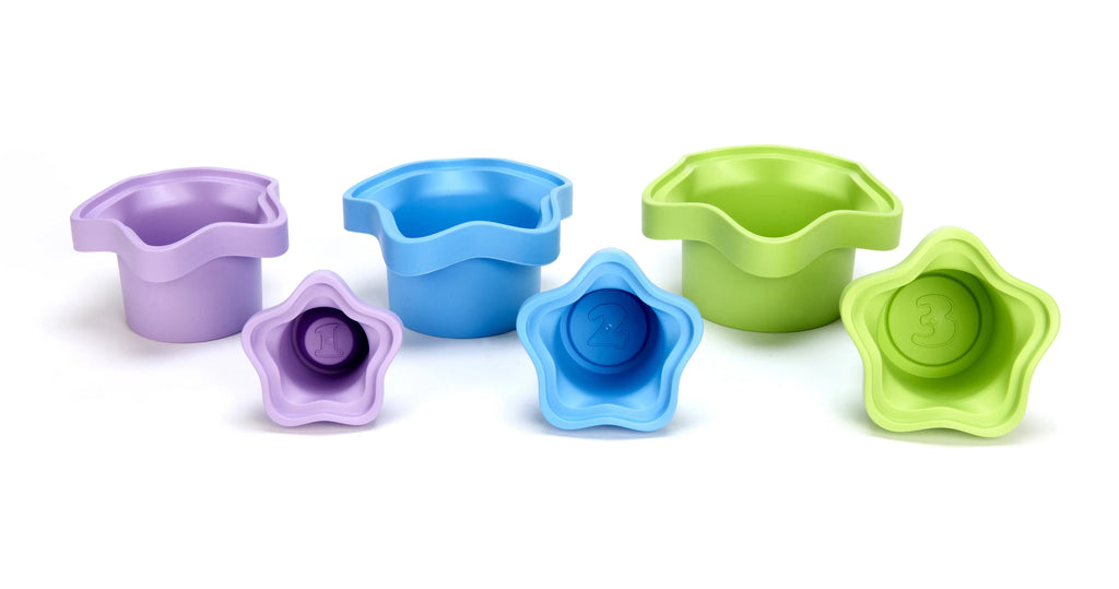 Stacking Cups Bath Toy Made from 100% Recycled Plastic W728