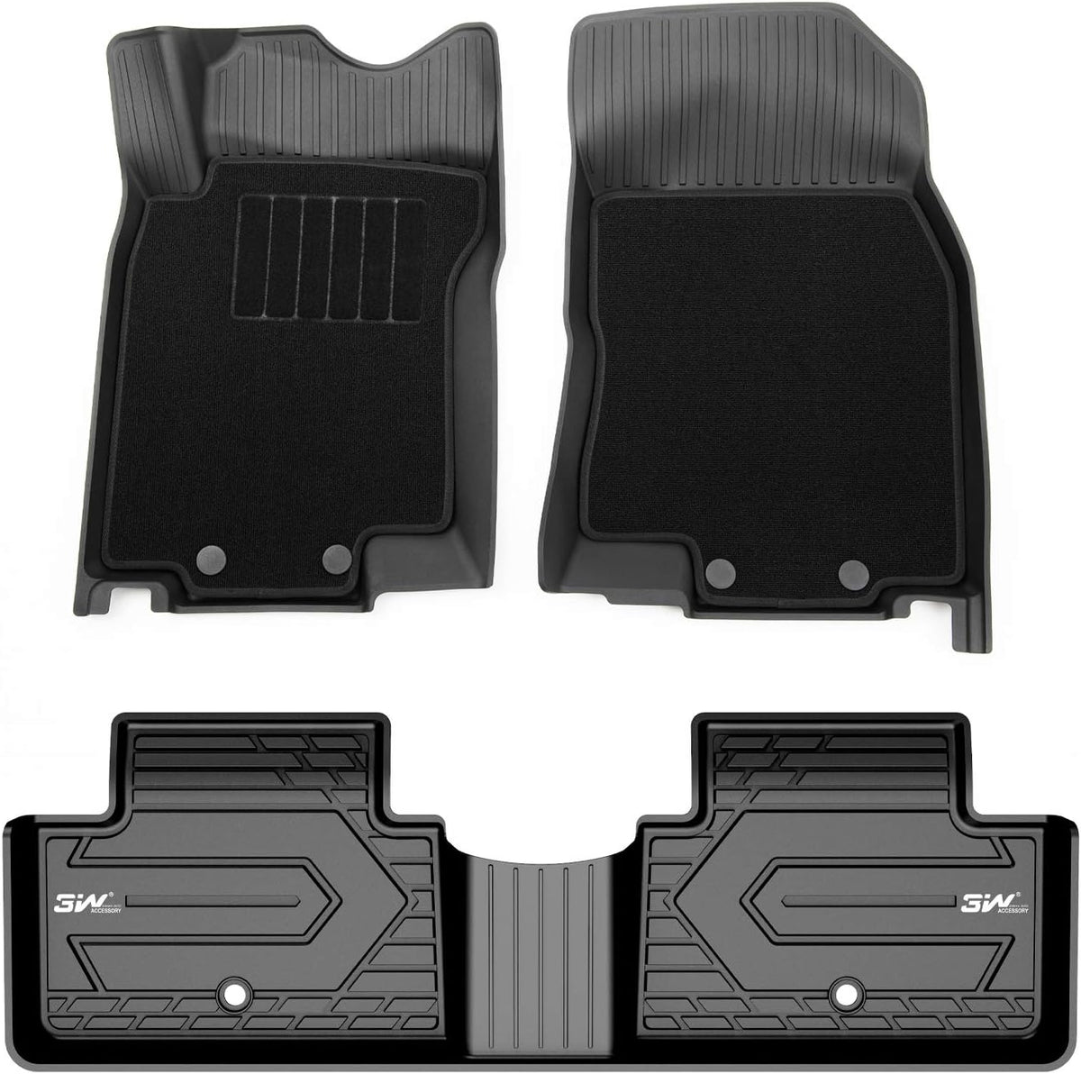 Black TPE All Weather Custom Fit Floor Liner Full Set H55675
