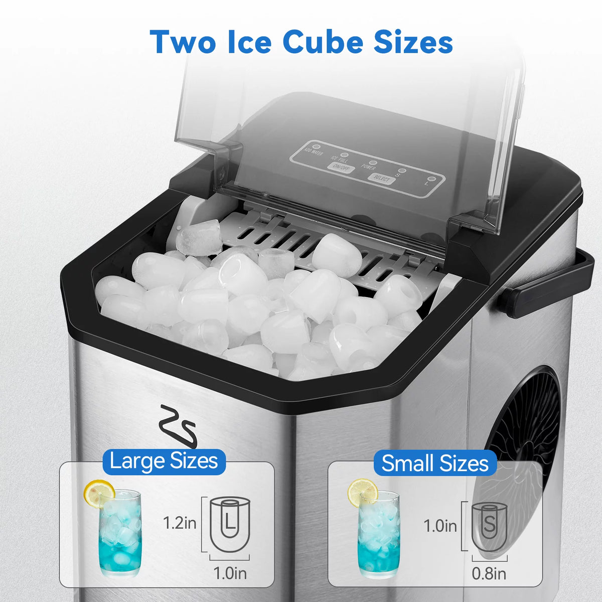 Countertop Ice Maker Self-Cleaning Bullet Ice L507
