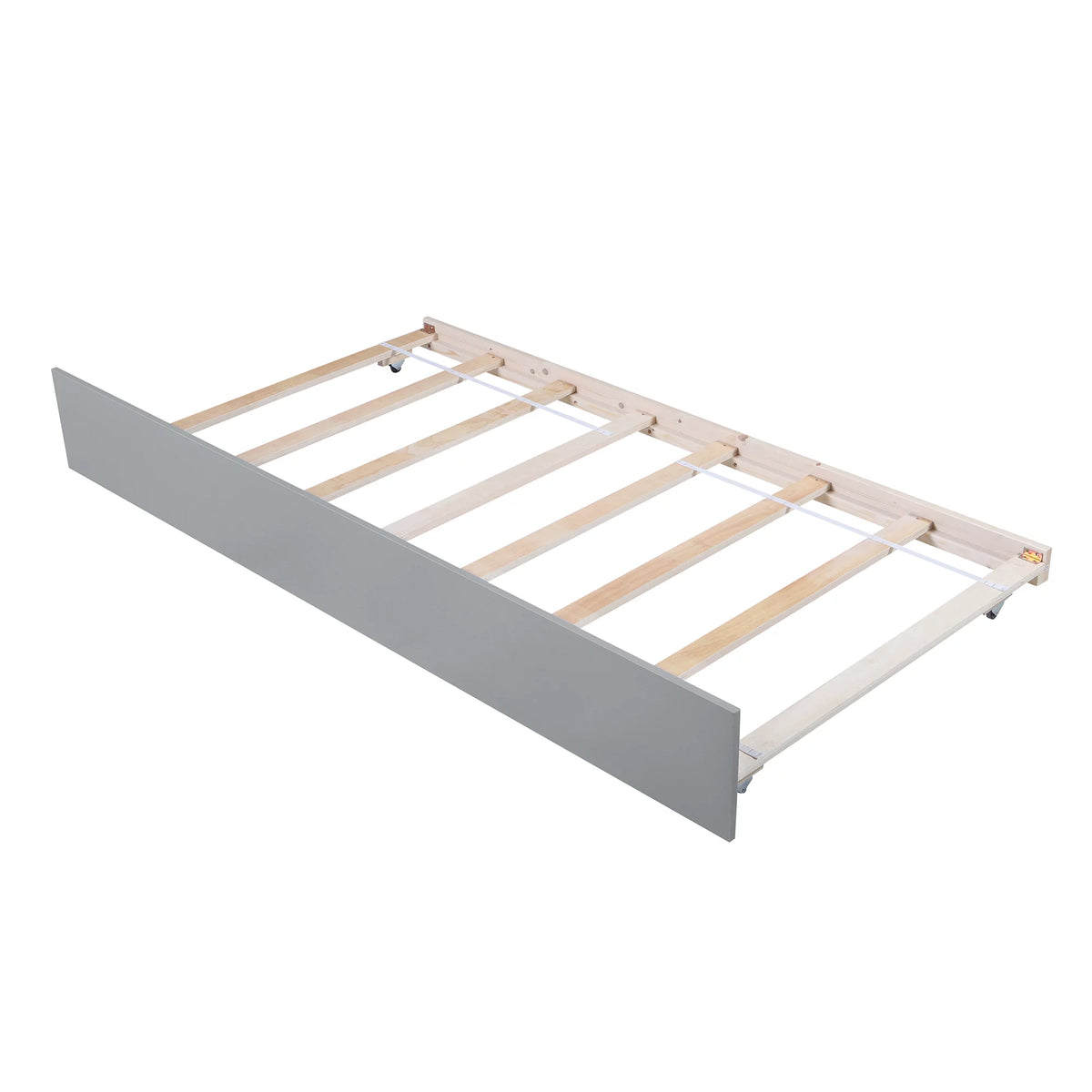 Twin Size Wood Platform Bed with Trundle Q47976