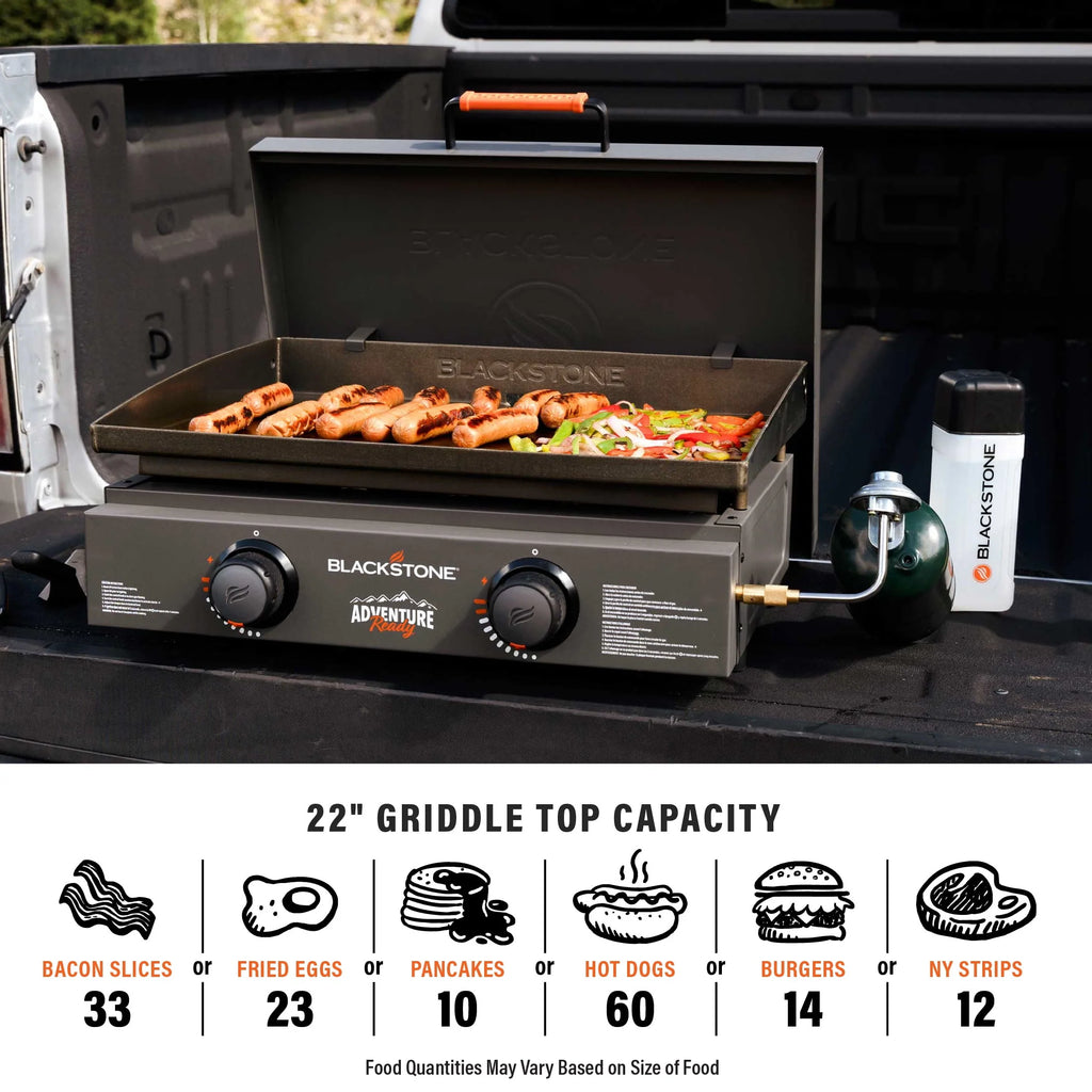 2-Burner Propane Griddle with Hard Cover I970104