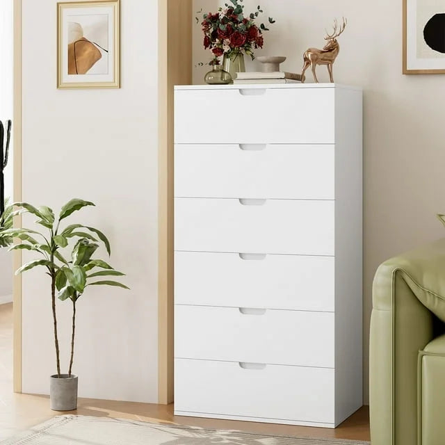White 5 Drawer Dresser I56668