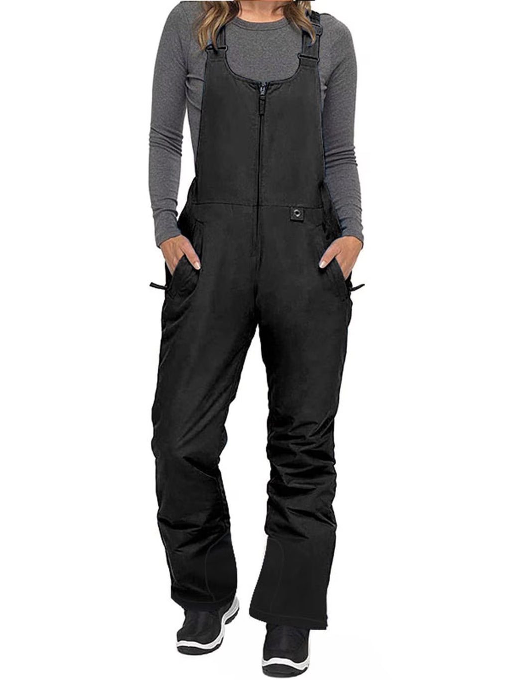 Sleeveless Ski Overalls with Side Pocket R5596