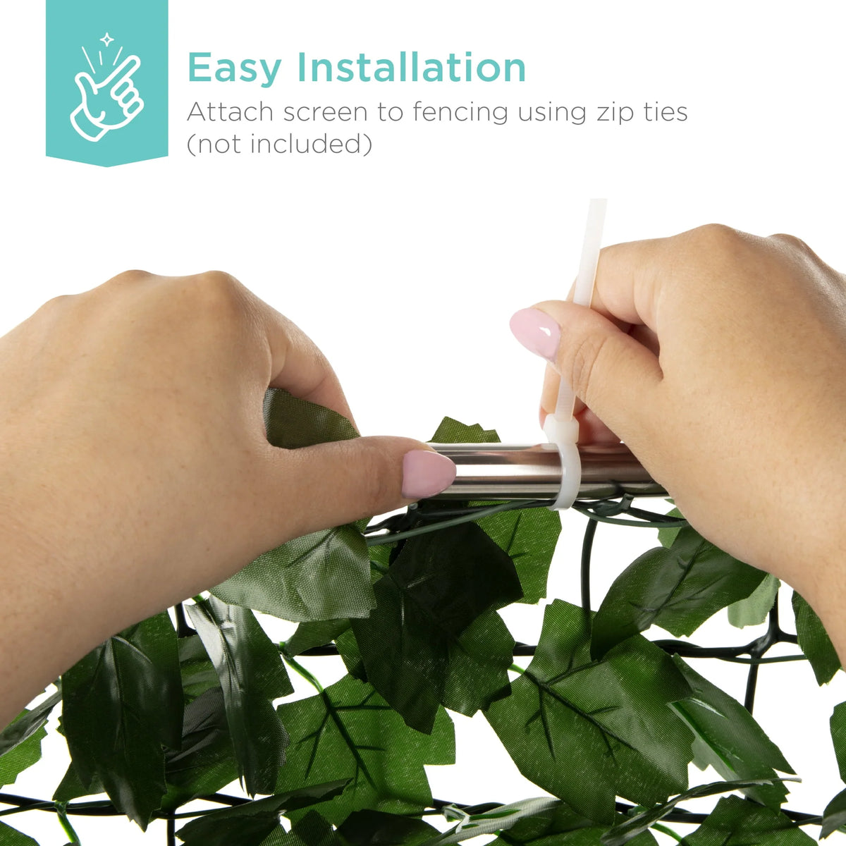 94x39in Artificial Faux Ivy Hedge Privacy Fence Screen I56552