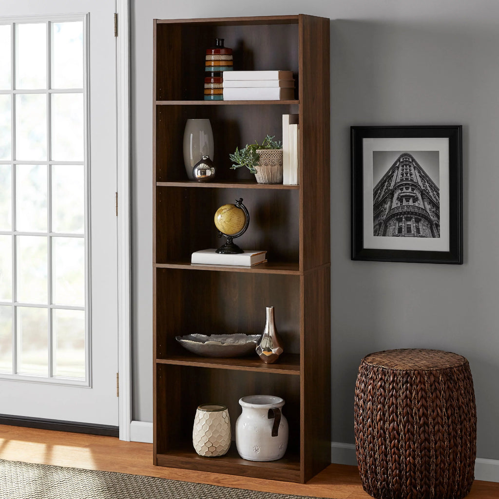 5-Shelf Bookcase with Adjustable Shelves C34726