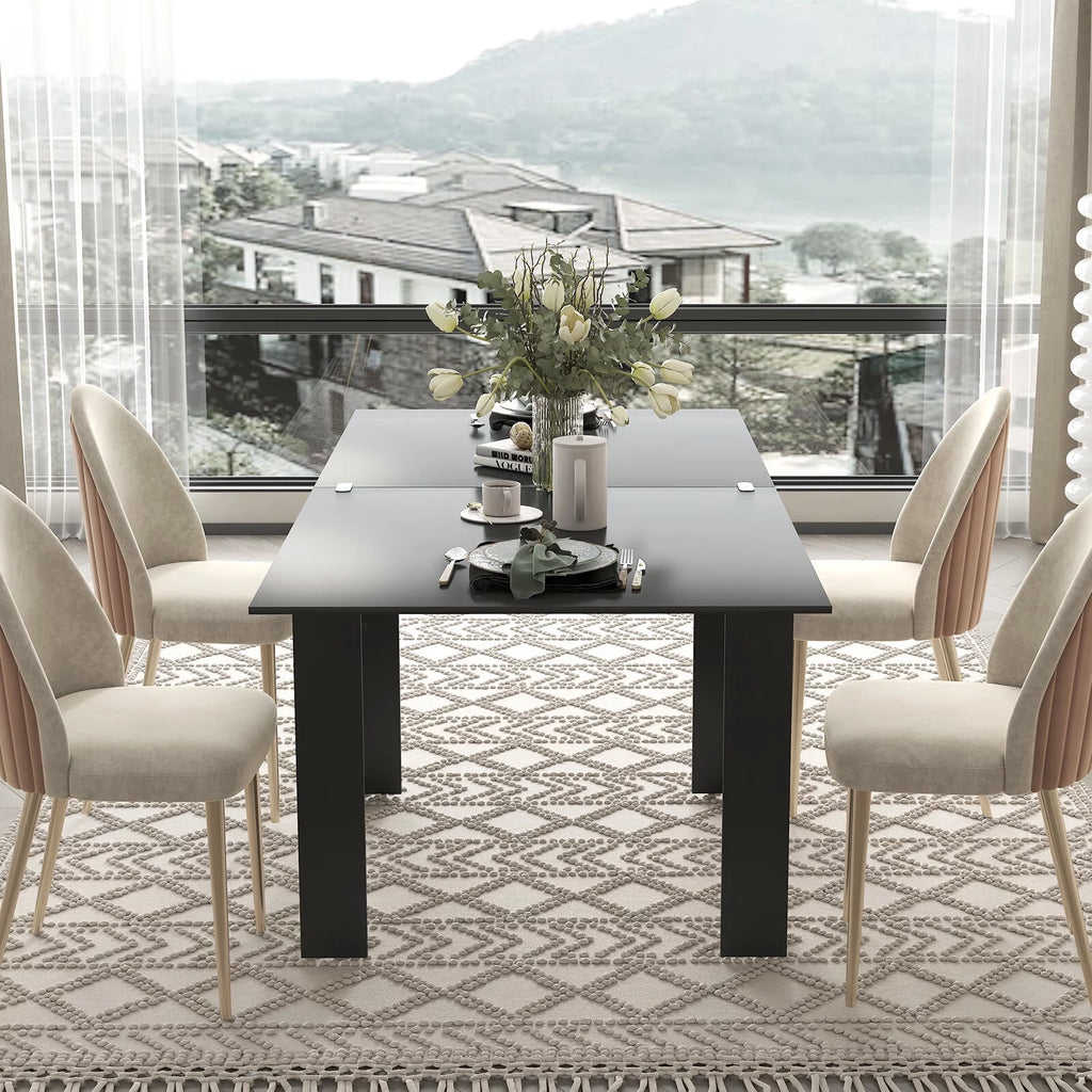 Black Extendable Dining Table L79088