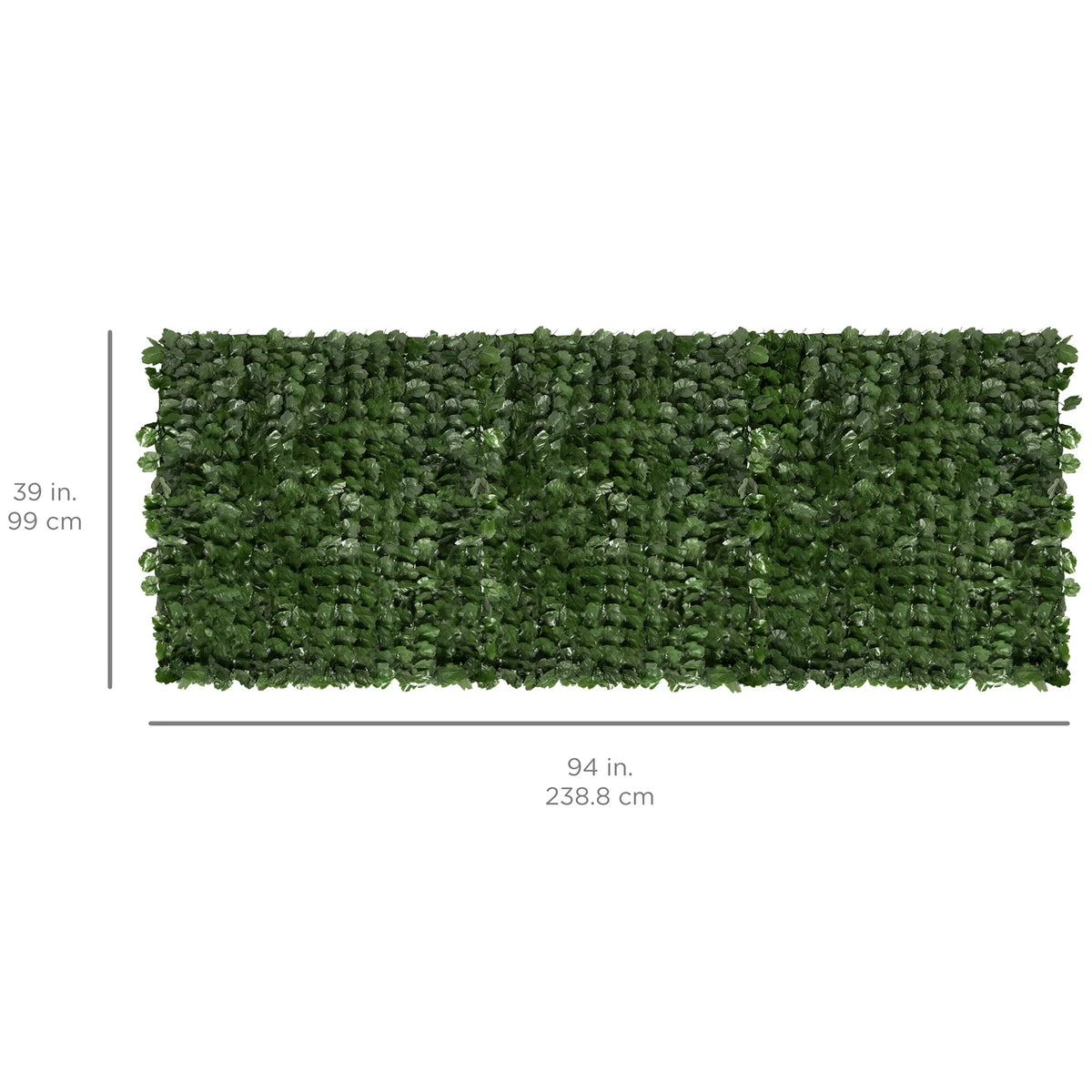 94x39in Artificial Faux Ivy Hedge Privacy Fence Screen I56552