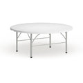 72-Inch Round White Table O52478