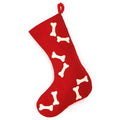 Dog Bone Christmas Stocking Red D141948