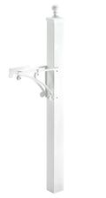 White Extended Deluxe Capitol Post & Brackets F6719