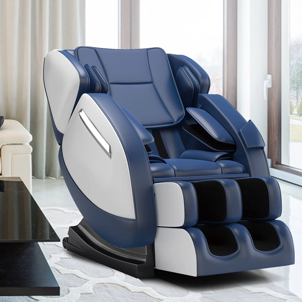 Black Full Body Zero Gravity Massage Chair with Heat and Foot Roller L739