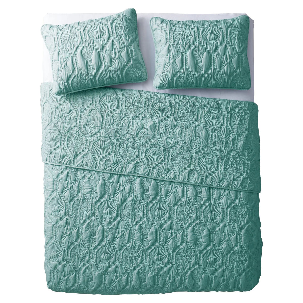Blue 3-Piece Quilt Set, King W993839