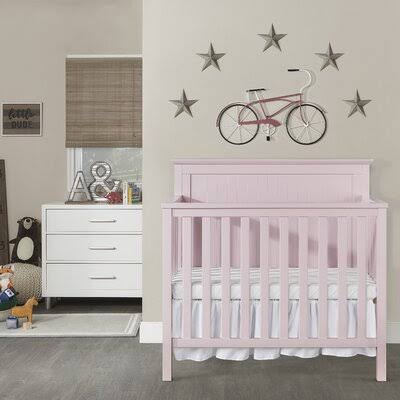 4-in-1 Mini Convertible Crib Blush Pink Y900549