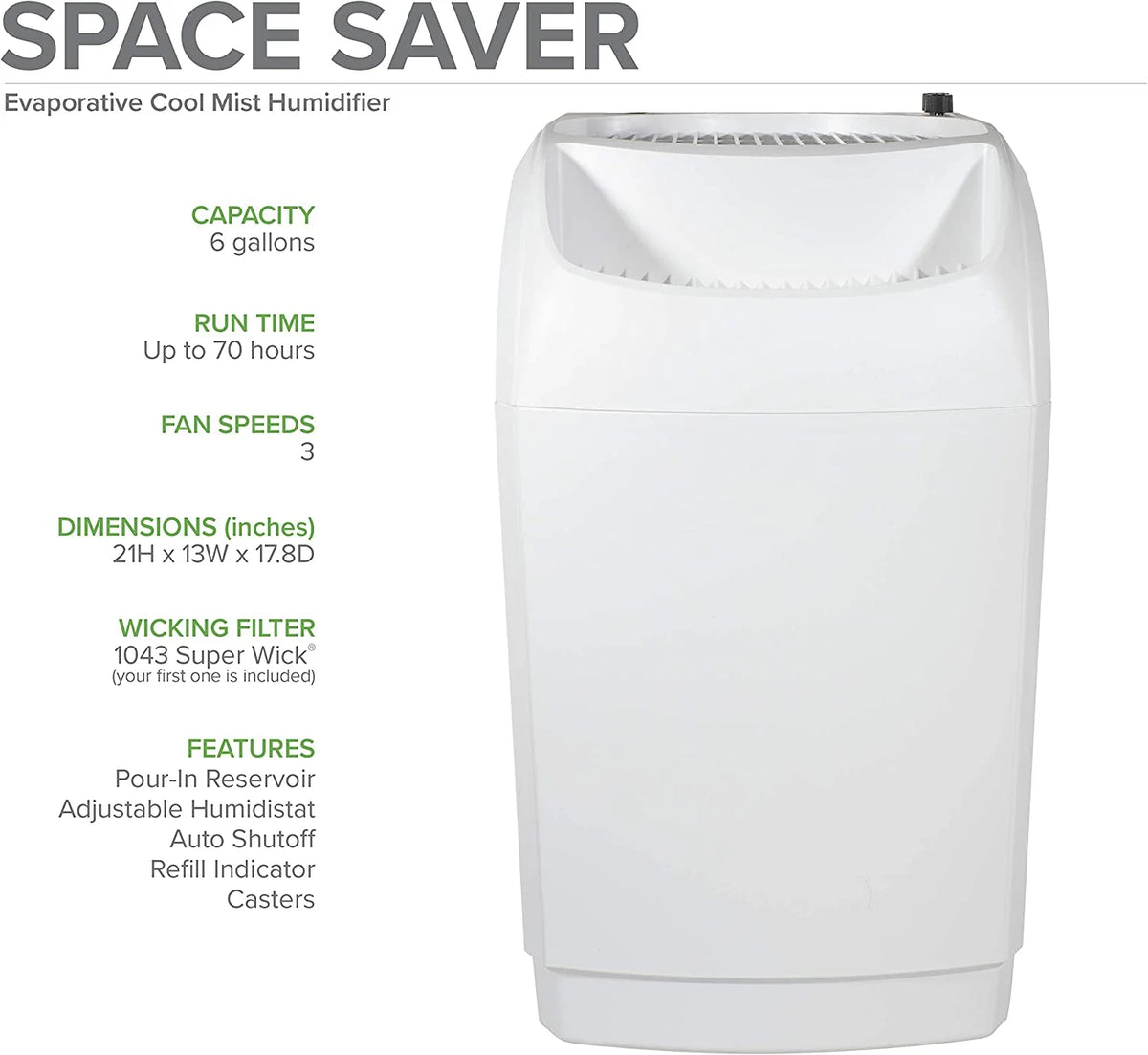 Space-Saver Evaporative Whole House Humidifier N6096