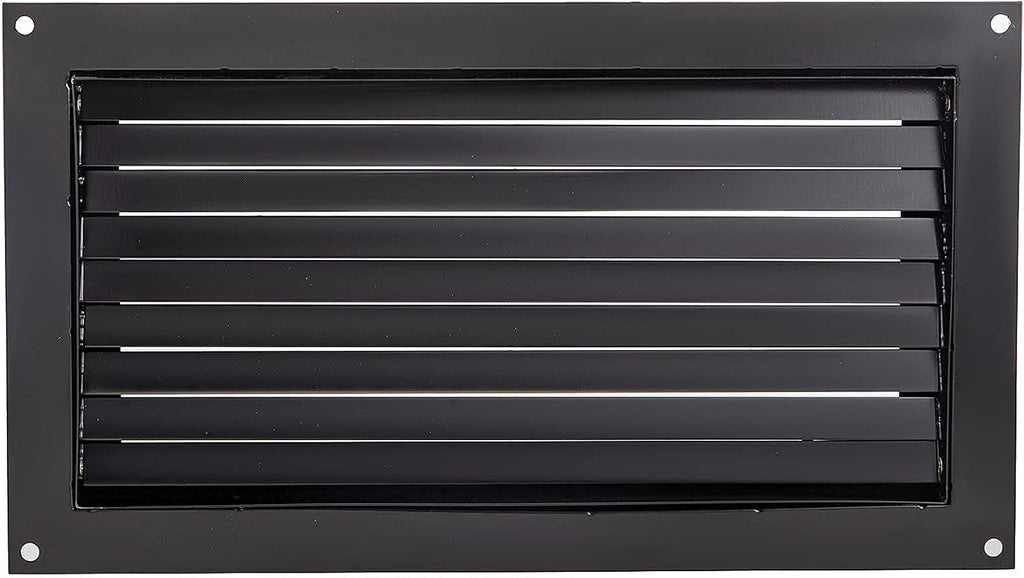 16" X 32" Black Wall Mounted Flood Vent U894