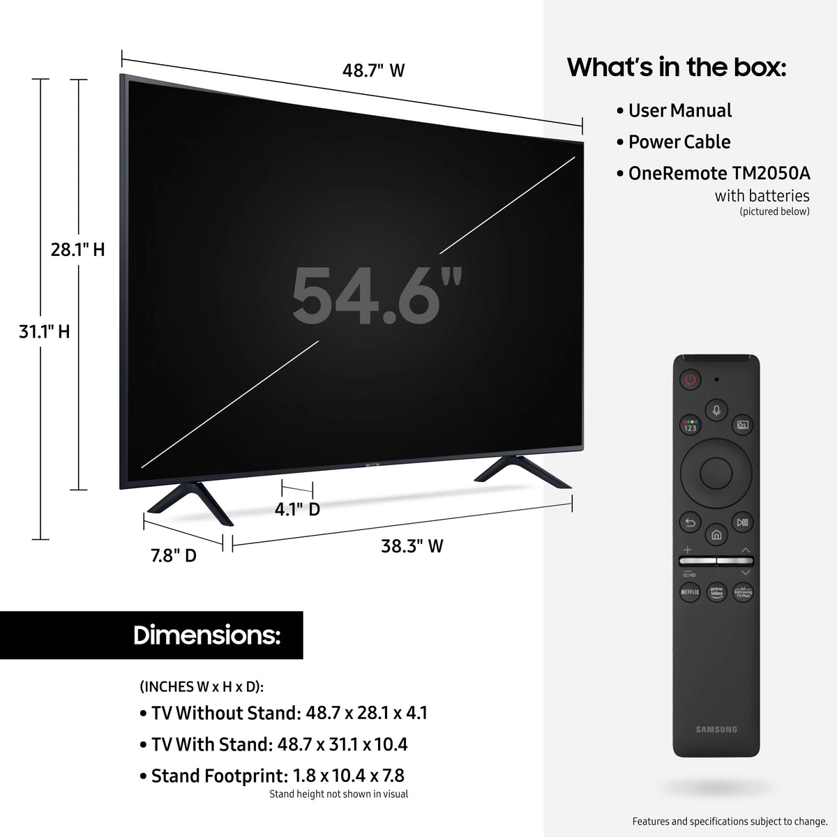 55 Class Curved 4K UHD LED Smart TV N32029