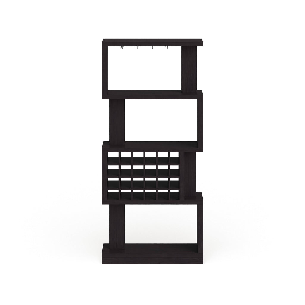White Oak 4-Tier Bar Cabinet Z996504