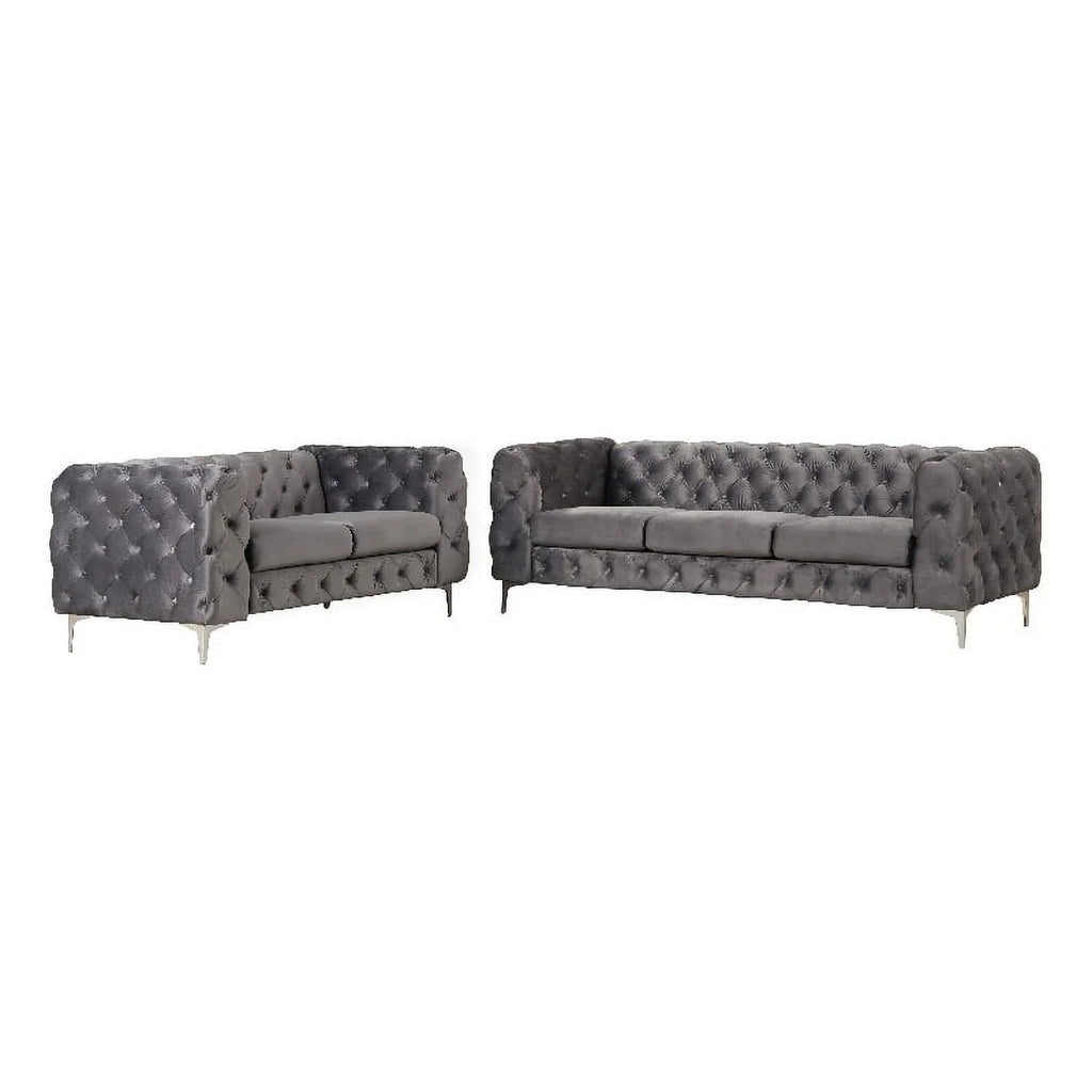 Velvet Loveseat Sofa N806
