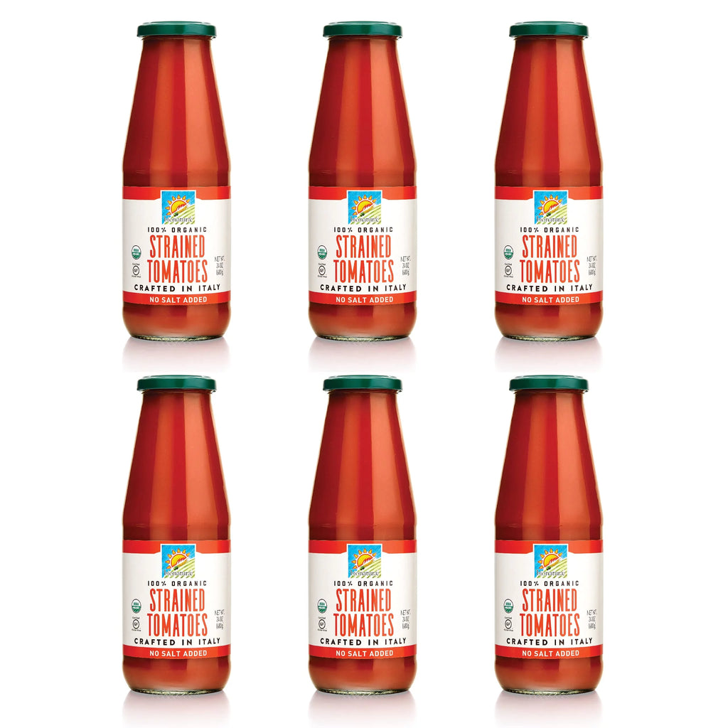 Organic Strained Tomatoes 24 Oz 6 Pack O575