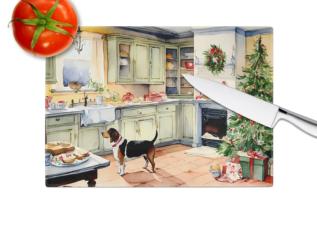 Christmas Cookies Glass Cutting Board 12 in x 15 in Q515799