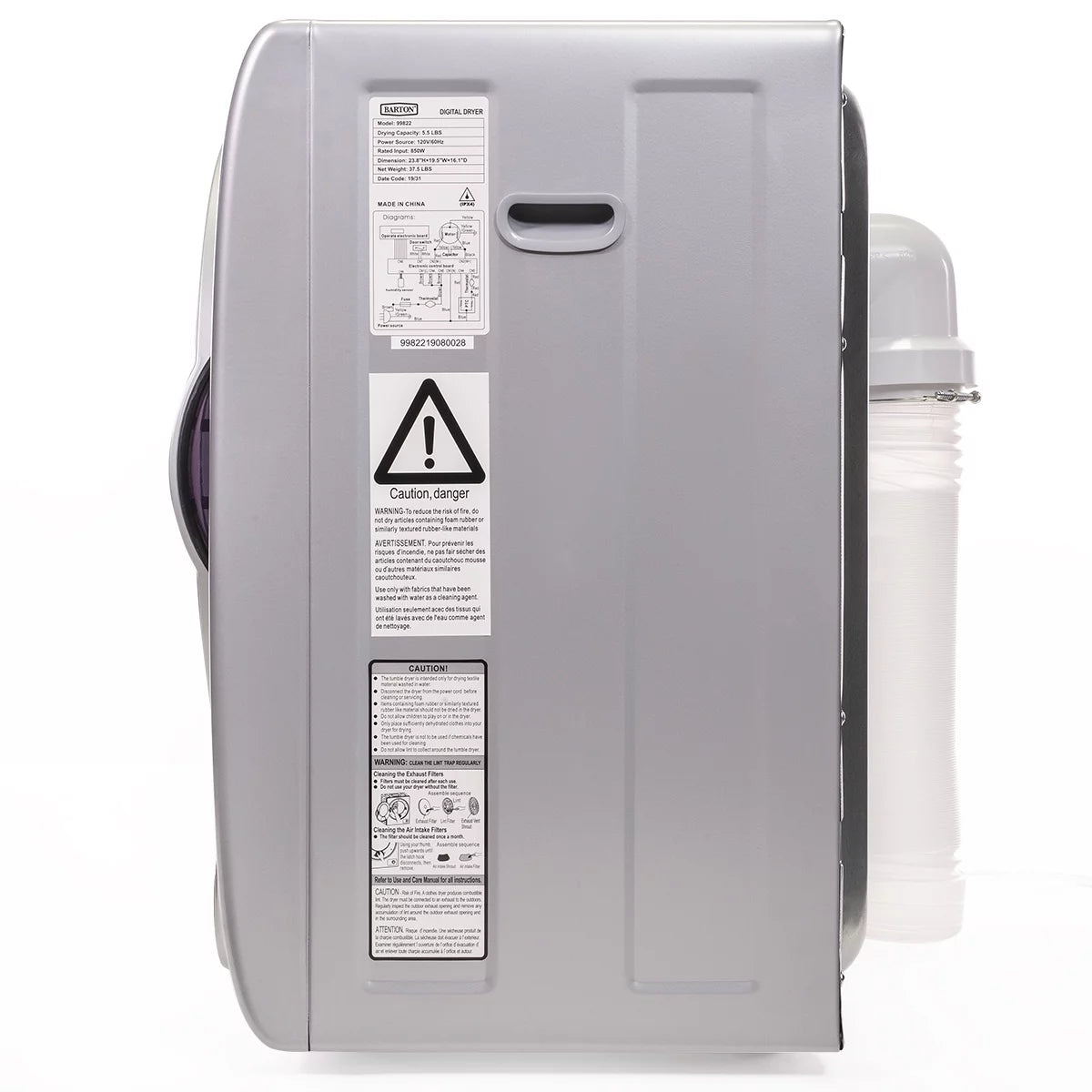 2.8kg Automatic Laundry Dryer Machine C322