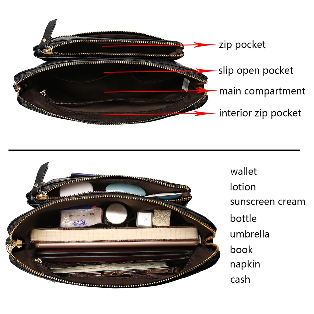 Genuine Leather Crossbody Bag F4225