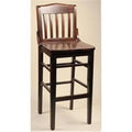 Walnut 30 in. H Frame Bar Stool B9382