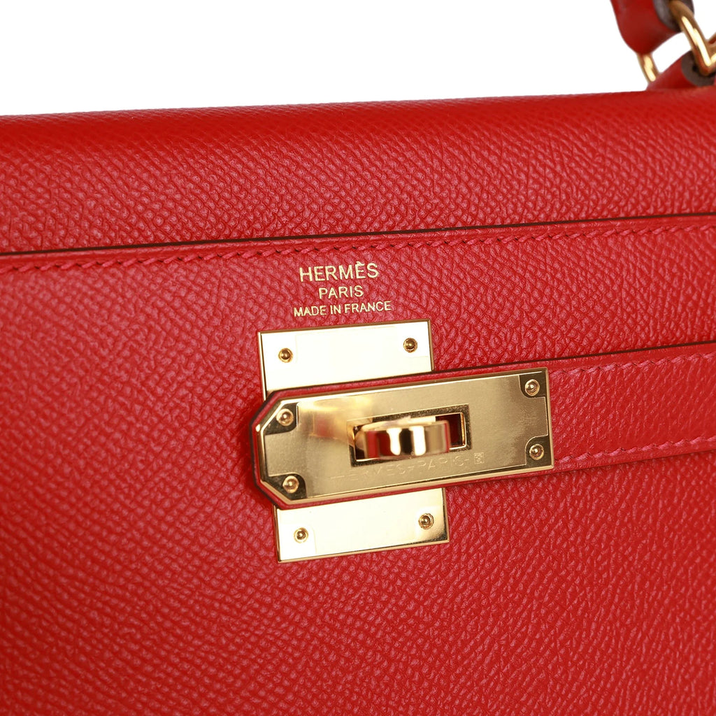 Rouge Casaque Epsom Leather Handbag O357