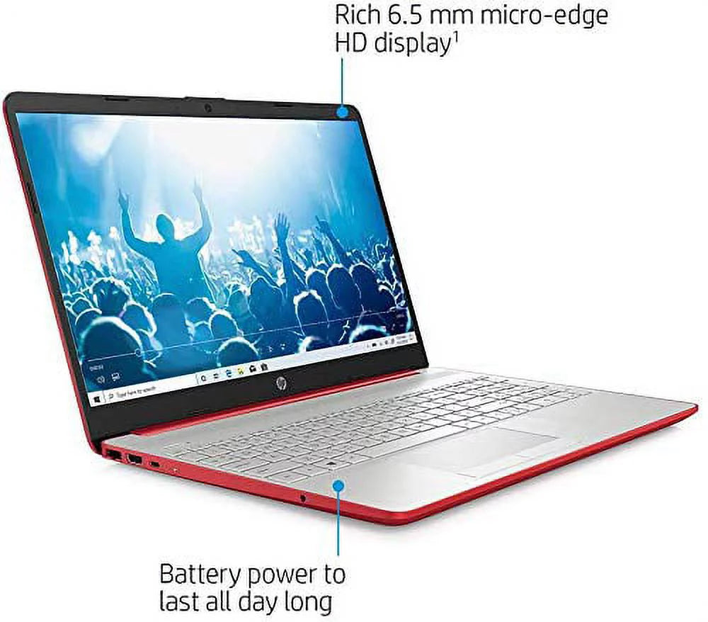 15.6" HD Display Intel Quad-Core Pentium Silver N5000 8GB RAM 128GB SSD Scarlet Red Laptop N9540