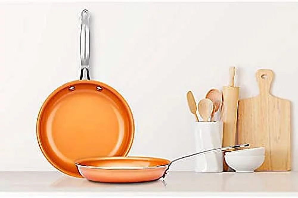 3 Pcs Nonstick Ceramic Frying Pan Cookware Set L99587