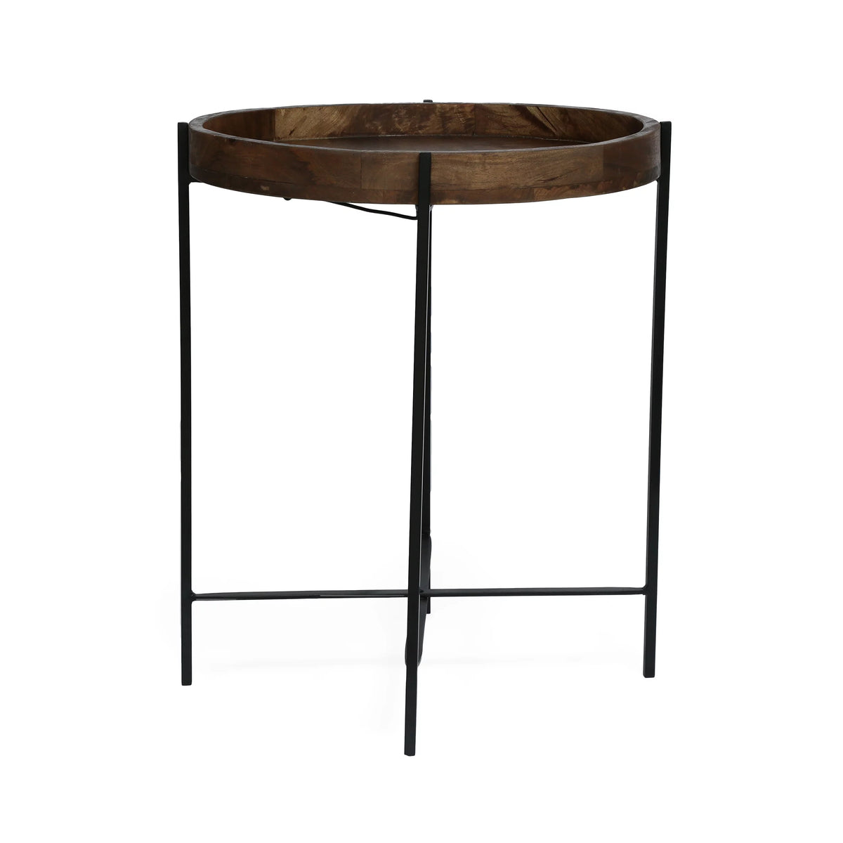 Mango Wood Folding Tray Top Side Table H7173