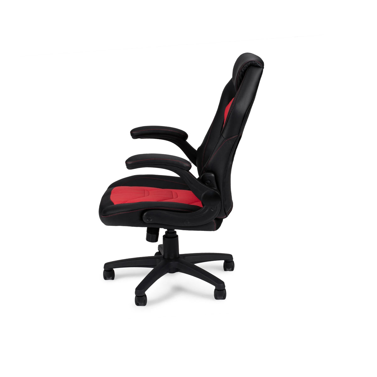 Faux Leather Office Chair Black & Red A799