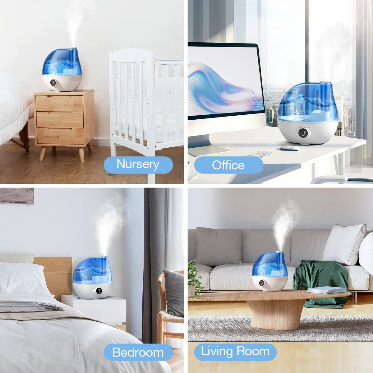 2.3L Ultrasonic Cool Mist Humidifier X606