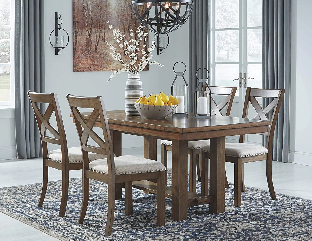 Brown Upholstered Dining Room Chair, 2 Count Y9049