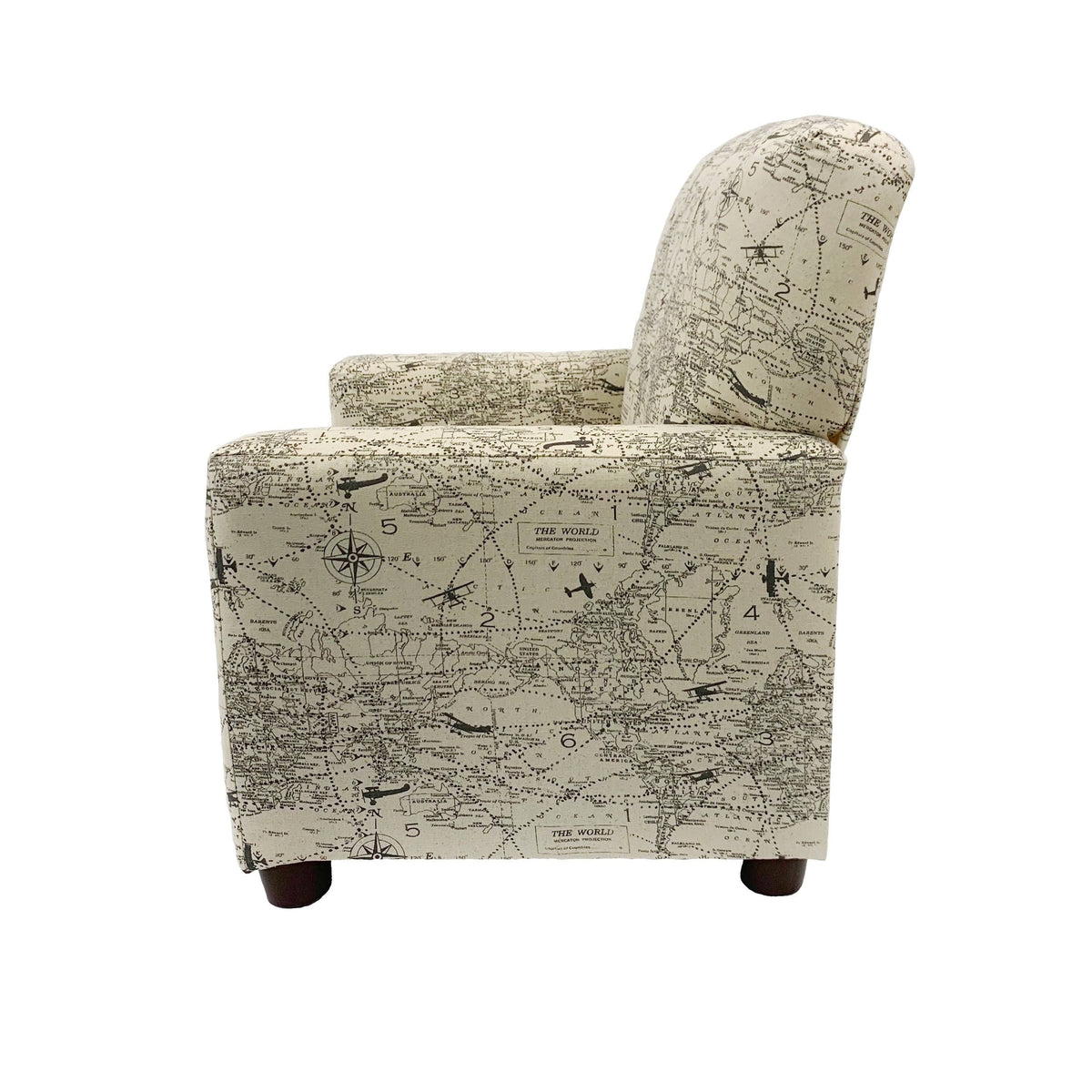 Kids Arm Chair Sundown Gray B9351