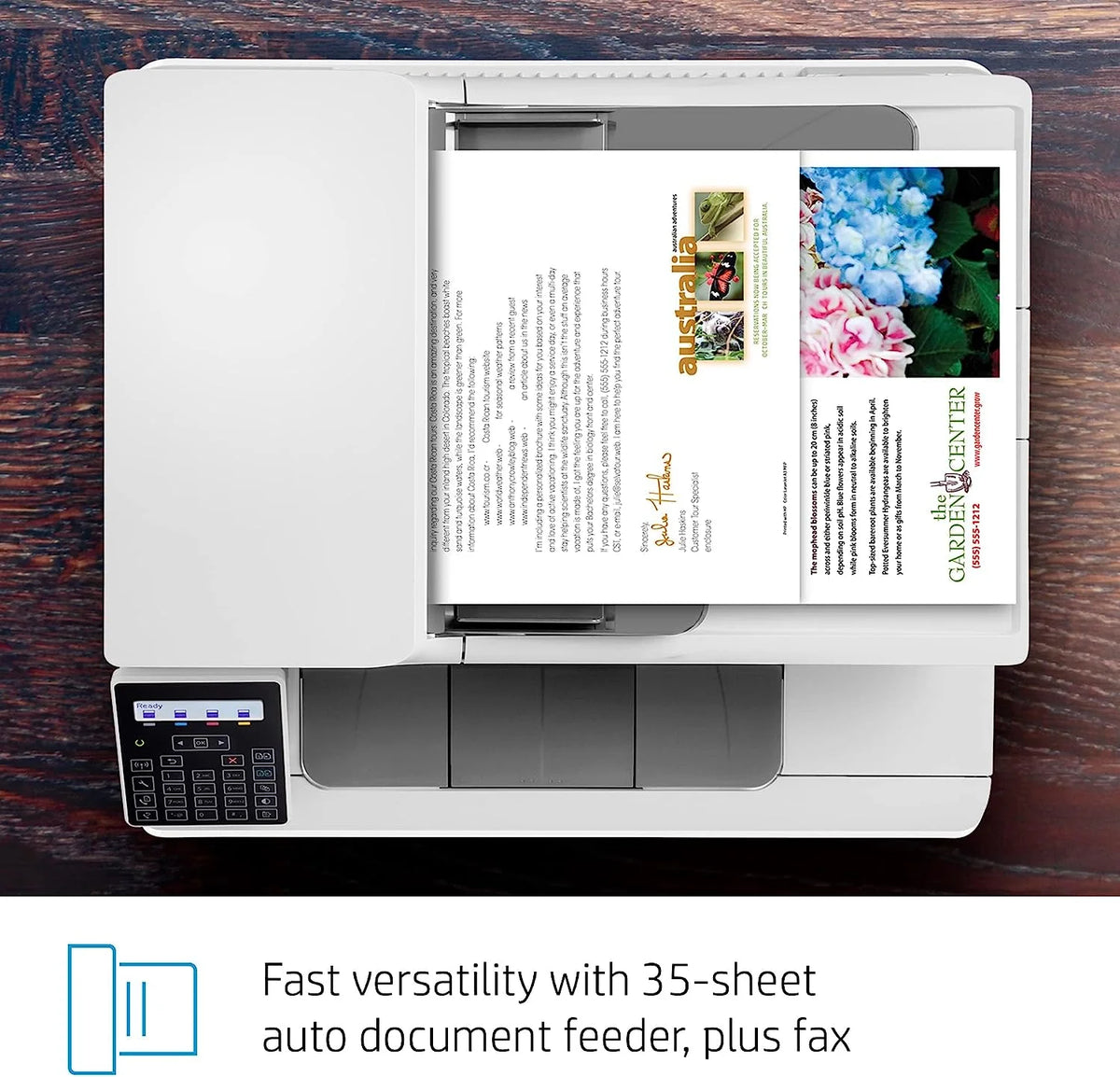 Wireless All-in-One Laser Printer, Print Scan Copy Fax, 16 ppm, 600 x 600 dpi, Auto 2-Sided Printing, 35-Sheet ADF, Ethernet P694641