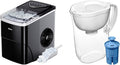 Ice Maker Countertop and Water Filter Pitcher with Filter Change Indicator and 1 Elite Filter E16004