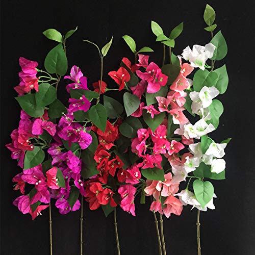 10pcs Artificial Bougainvillea Tree Branches 31.5" deep pink L51609