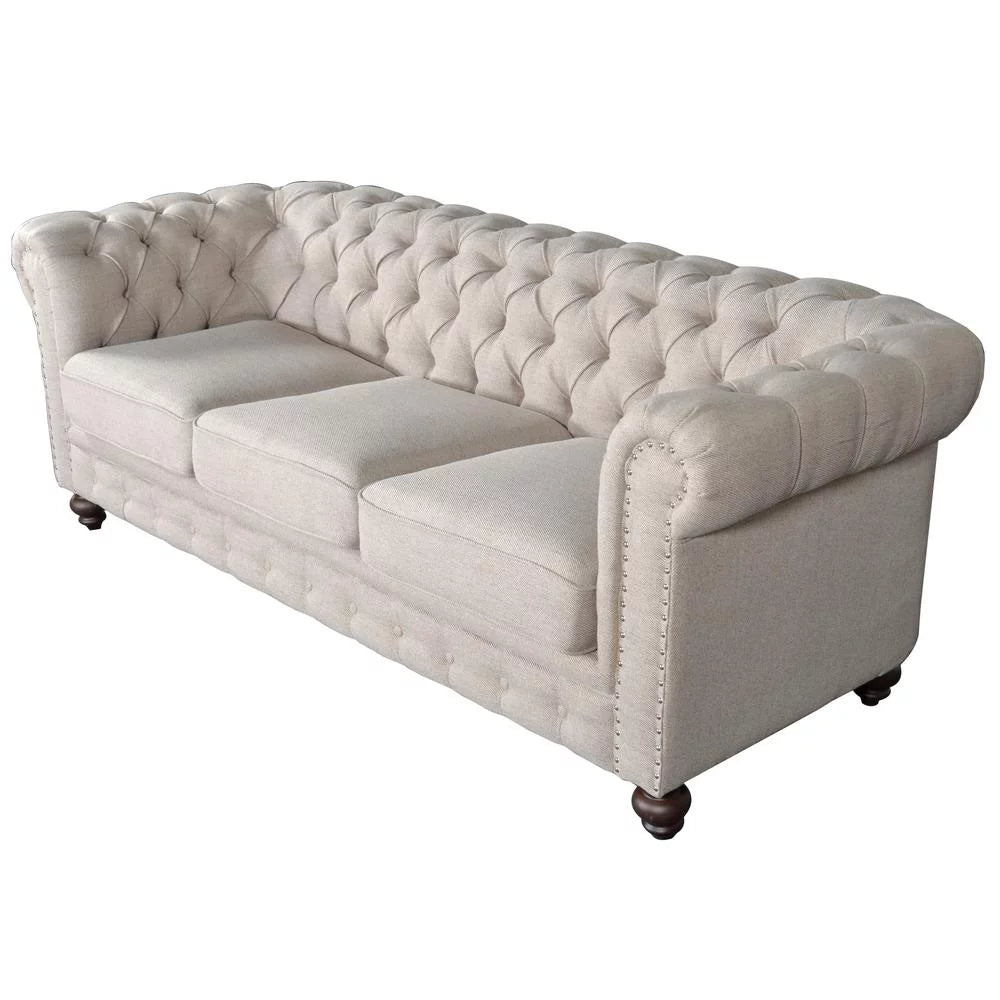 Dark Linen Sofa J94622