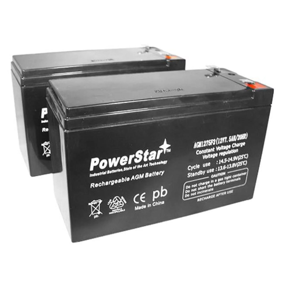 12V 7.5 to 9Ah SLA Battery M38079