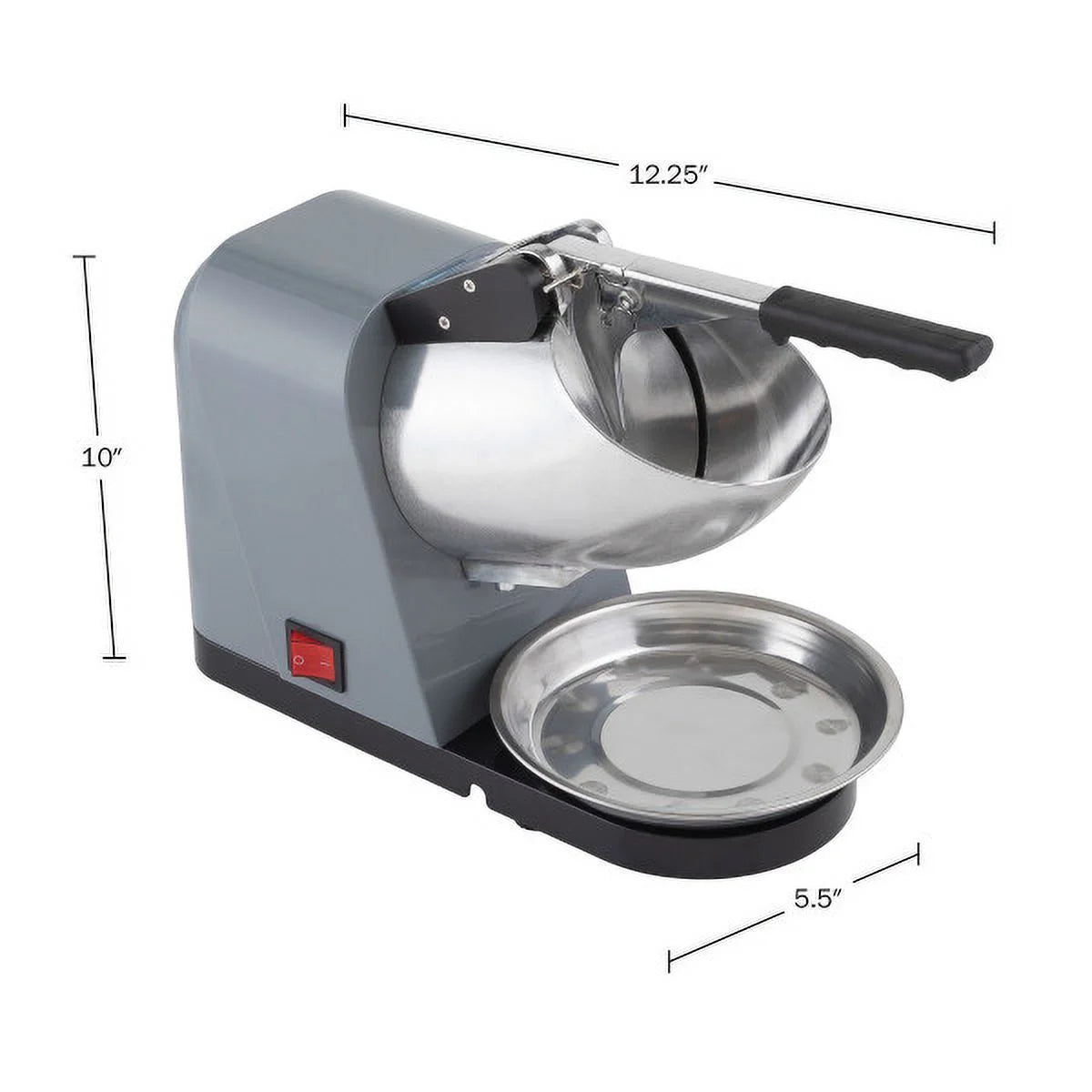 Snow Cone Machine Ice Shaver 170W Gray D858