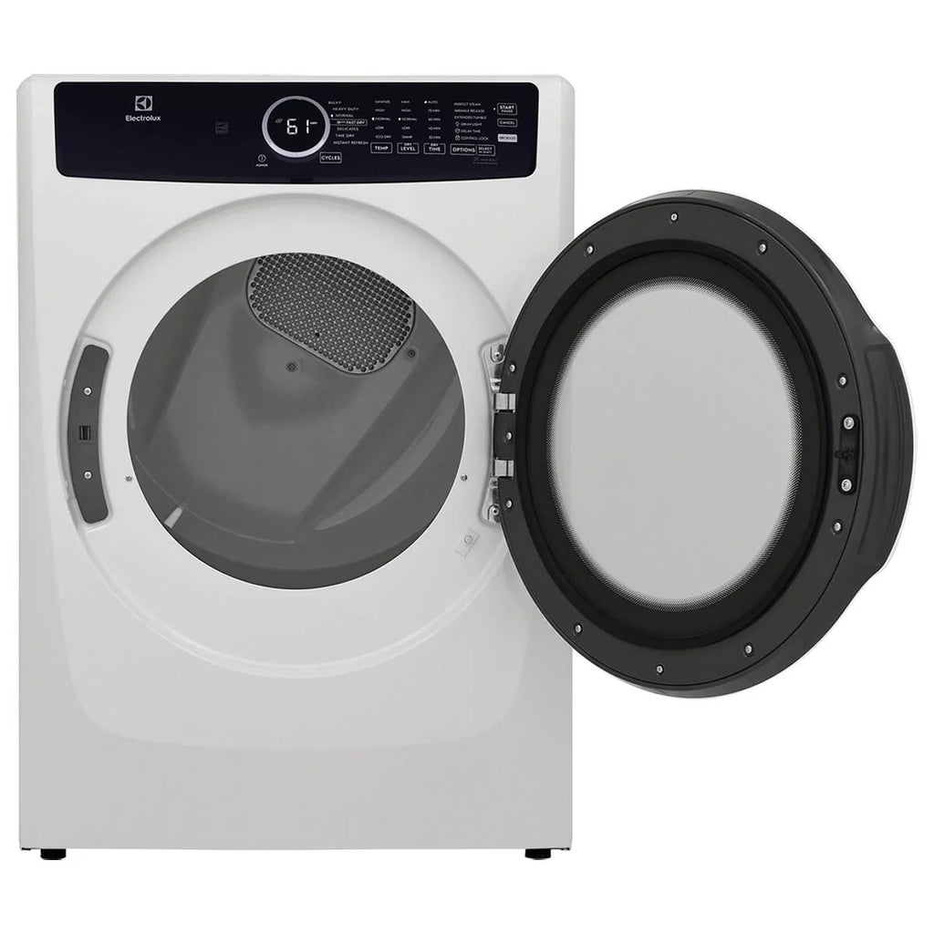 8.0 Cu. Ft. White Front Load Electric Dryer N408