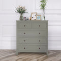 Solid Wood Chest Grey A876
