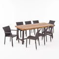 9 Piece Wooden Patio Dining Set T5488